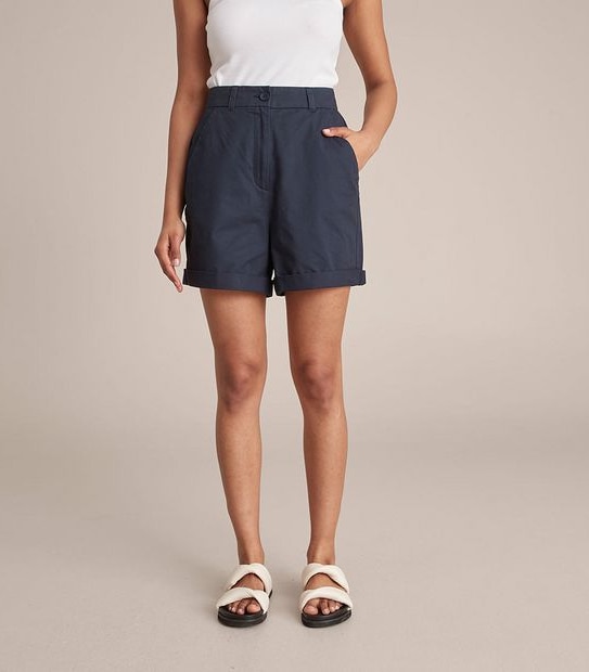 Longline Twill Shorts