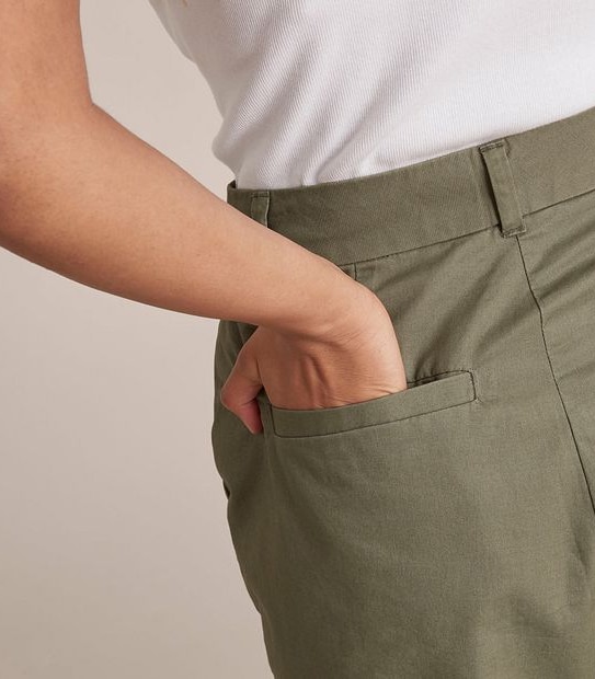 Longline Twill Shorts