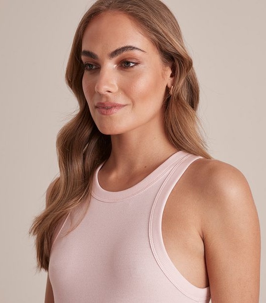 Organic Cotton Racer Front Tank Top