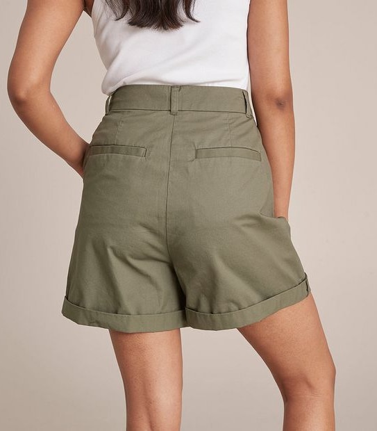 Longline Twill Shorts