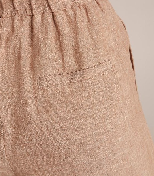 European Linen Wide Leg Pants
