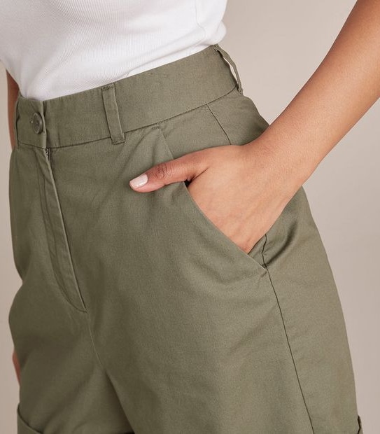 Longline Twill Shorts