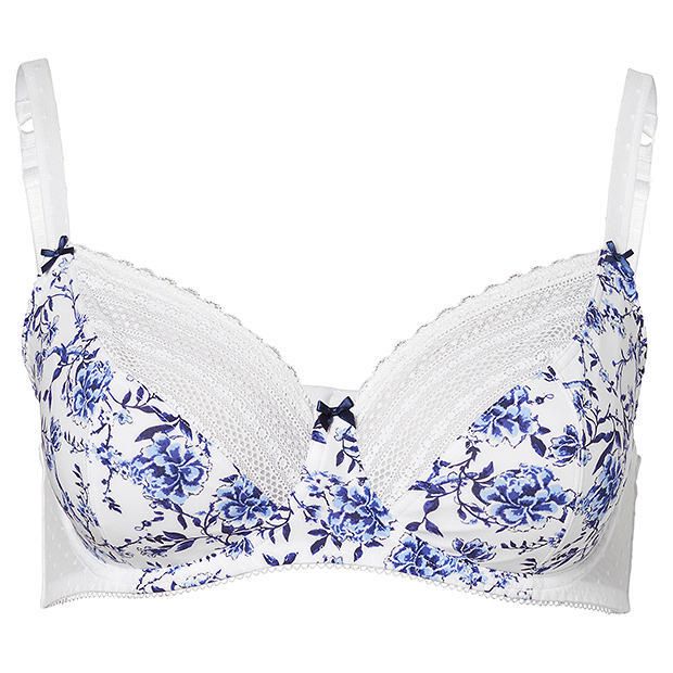Lily Loves China White Fuller Figure Unpadded Bra Lily Loves China White Fuller Figure Unpadded Bra