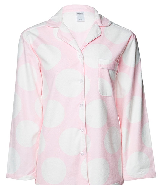 Flannelette Pyjama Set - Pink Spots