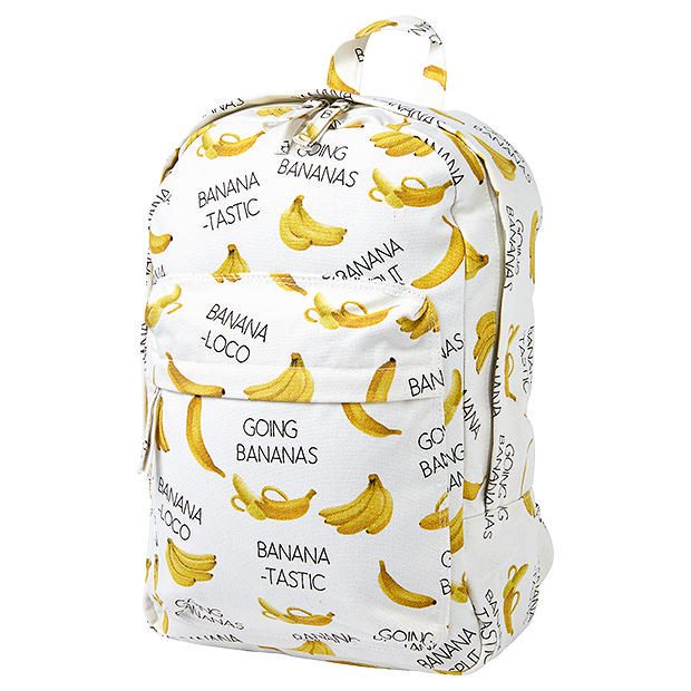 Banana Print Canvas Backpack Target Australia