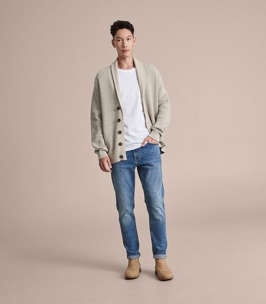 Waffle Knit Shawl Cardigan