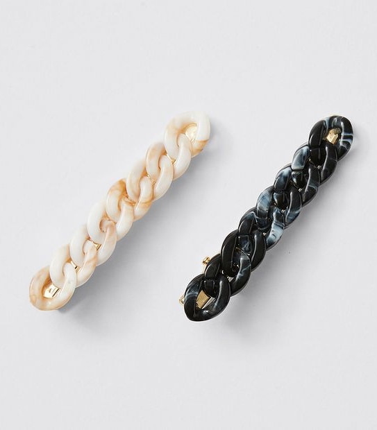 2 Pack Resin Chain Detail Slide Clips
