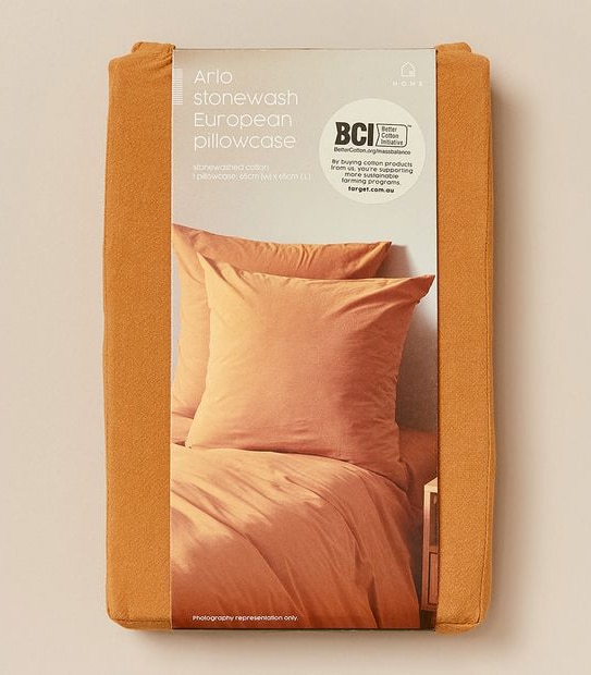 Arlo Stonewash European Pillowcase