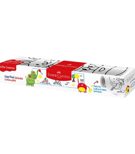 Faber Castell Little Creatives Easy Peel Stickable Colouring Role, 5m x 27cm