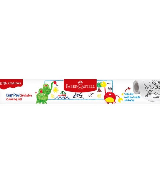 Faber Castell Little Creatives Easy Peel Stickable Colouring Role, 5m x 27cm