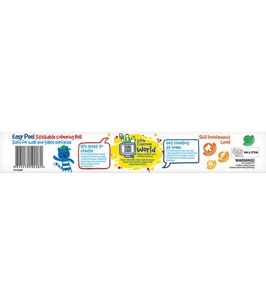 Faber Castell Little Creatives Easy Peel Stickable Colouring Role, 5m x 27cm