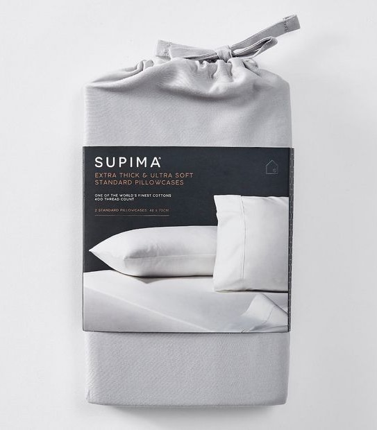Supima 2 Pack 400 Thread Count Pillowcases