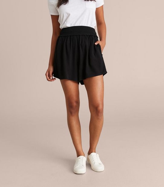 Shirred Waist Shorts