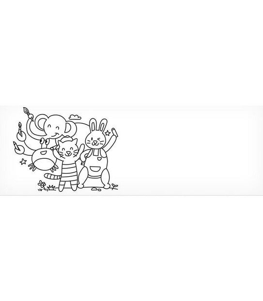 Faber Castell Little Creatives Easy Peel Stickable Colouring Role, 5m x 27cm