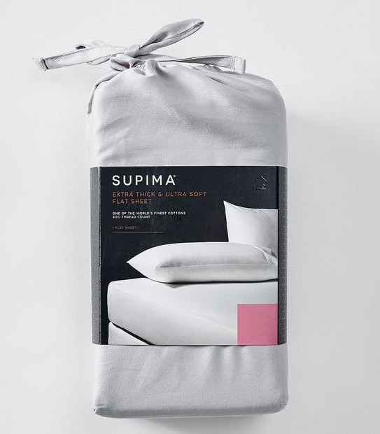 Supima 400 Thread Count Cotton Flat Sheet