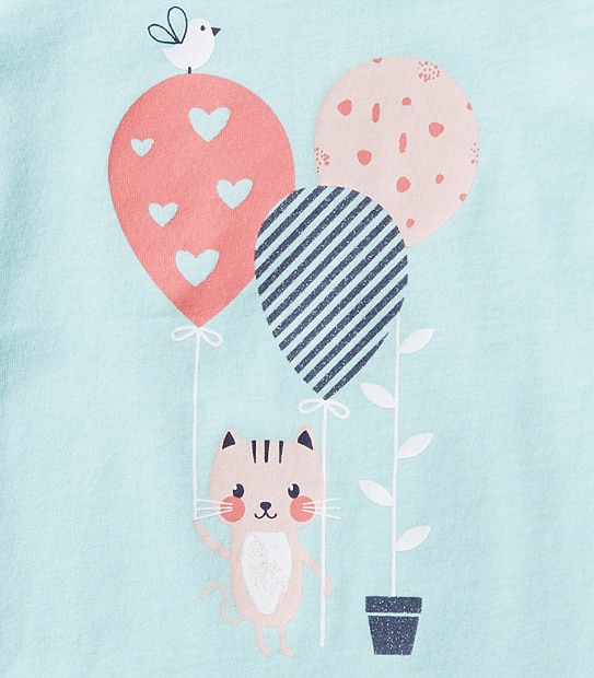 Girls' Short Sleeve Print T-Shirt