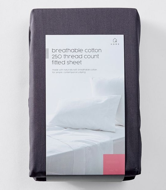 250 Thread Count Cotton Fitted Sheet