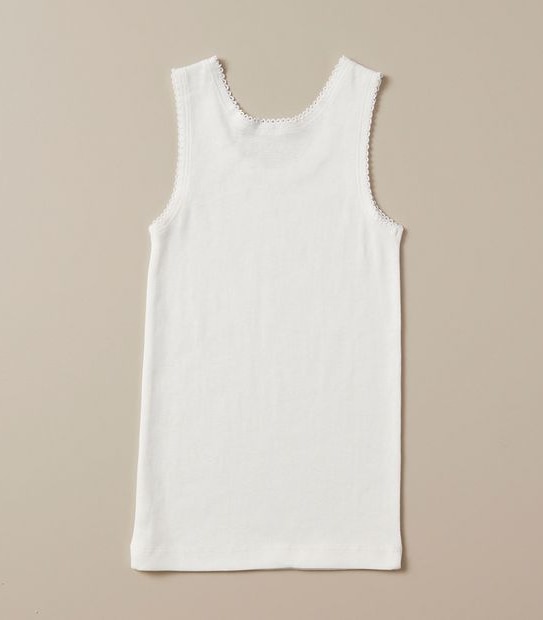 Organic Cotton 3 Pack Scalloped Vests