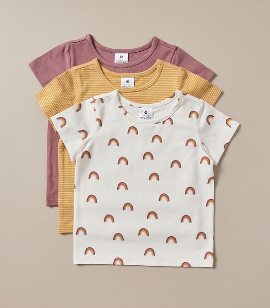 3 Pack Baby Organic Cotton T-shirt