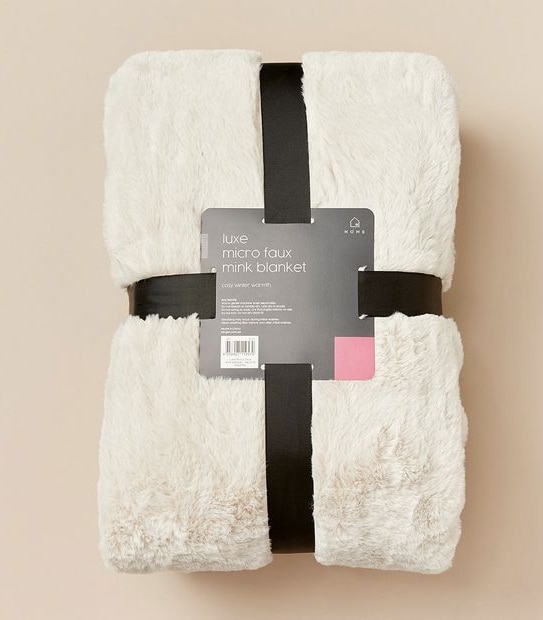 Luxe Micro Faux Mink Blanket
