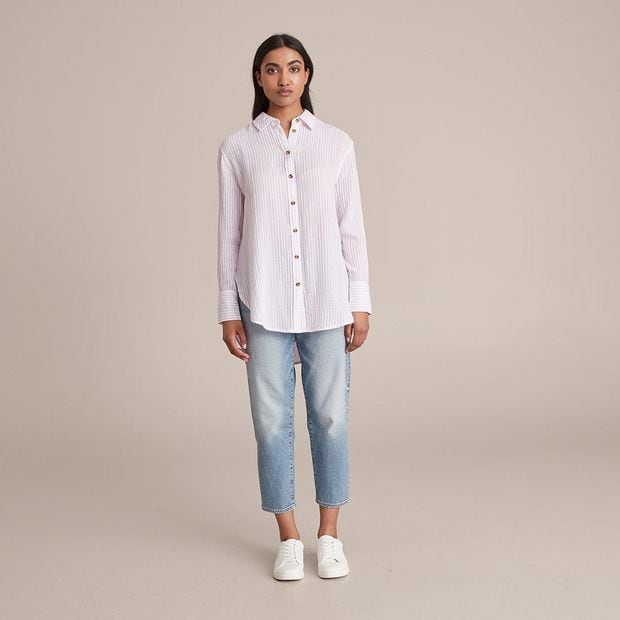 Courtney Double Cloth Shirt | Target Australia