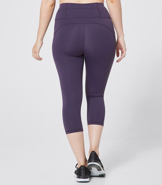 Active REPREVE&reg; 3/4 Length Fashion Laser Cut Tights 