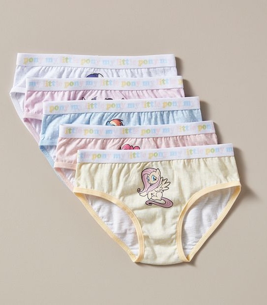 5 Pack My Little Pony Briefs