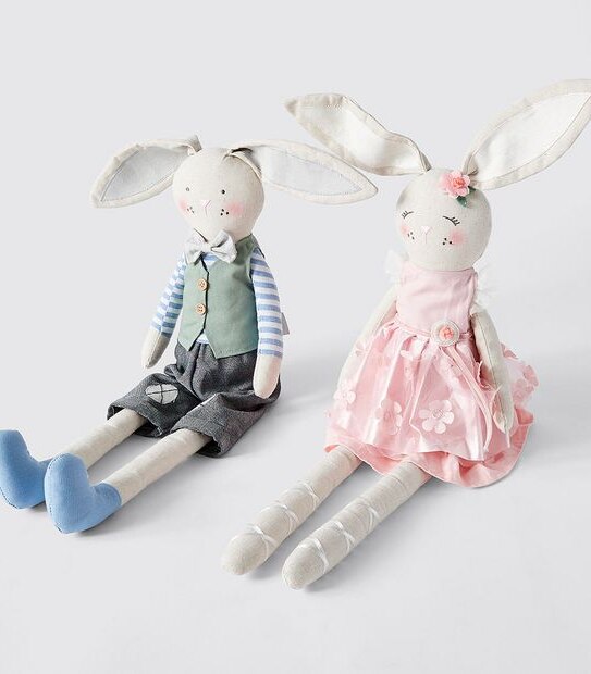 Easter Mantle Plush Bunnies - Assorted