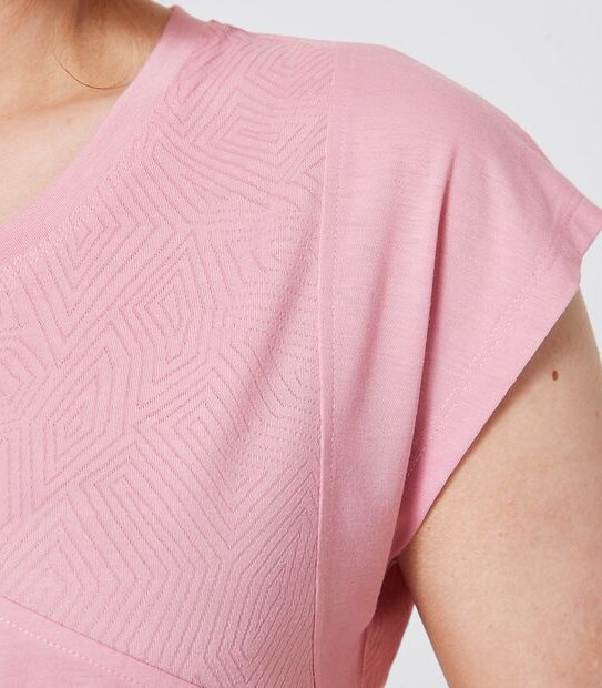 Active Mindful Jacquard Spliced T-Shirt