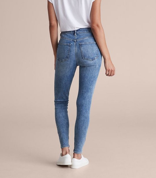 Sophie Skinny High Rise Ankle Length Distressed Jeans