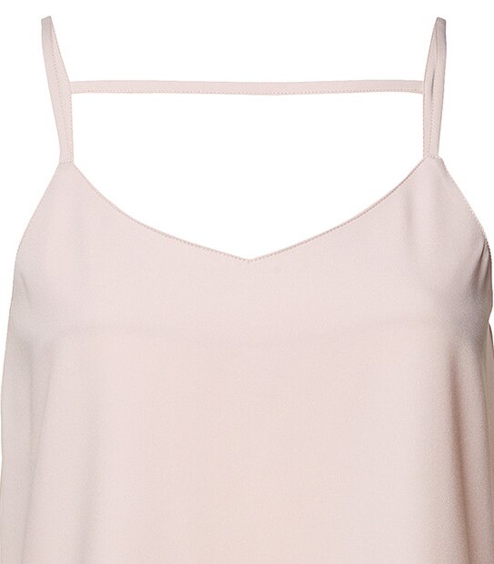 Strap Back Singlet - Blush