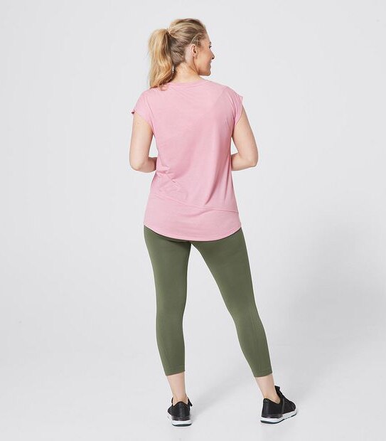 Active Mindful Jacquard Spliced T-Shirt