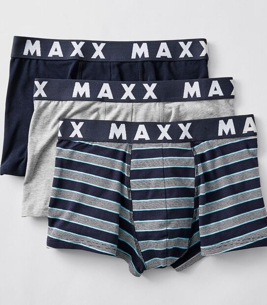 Maxx 3 Pack Hipster Trunks - Grey Multi