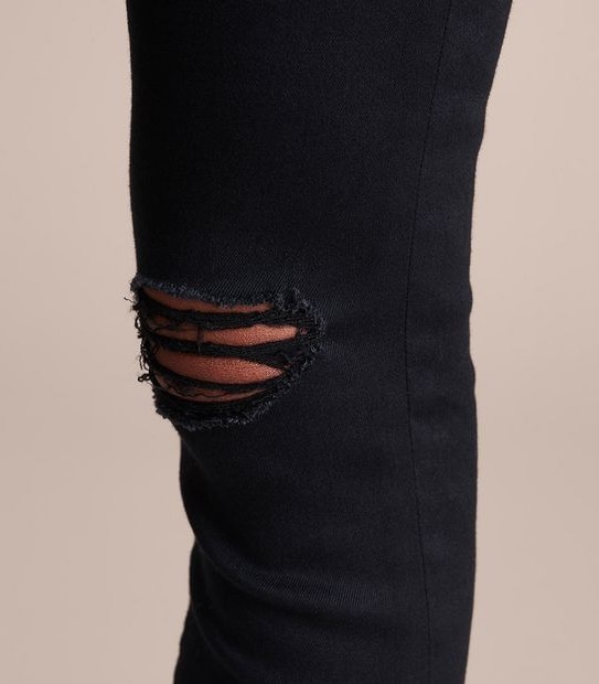 Sophie Skinny High Rise Ankle Length Distressed Jeans