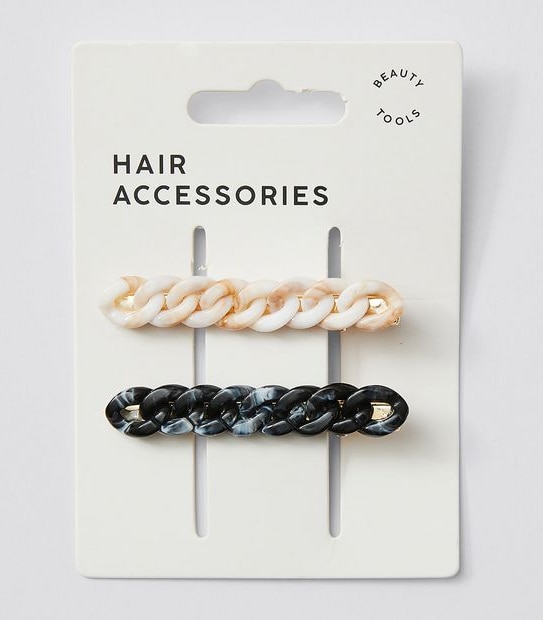 2 Pack Resin Chain Detail Slide Clips