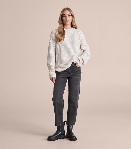 Fluffy Crew Neck Jumper