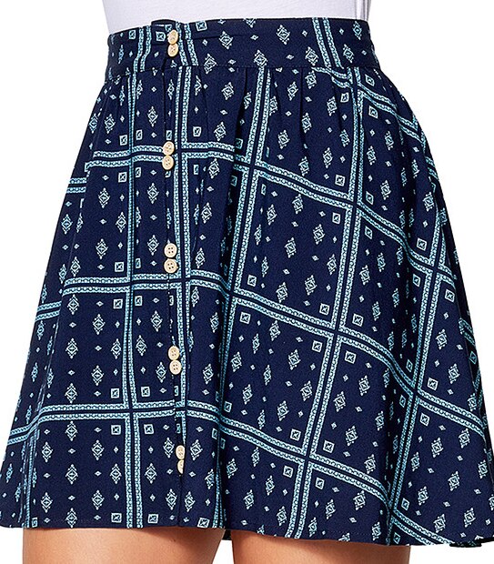 Lily Loves Skater Skirt - Blue Print
