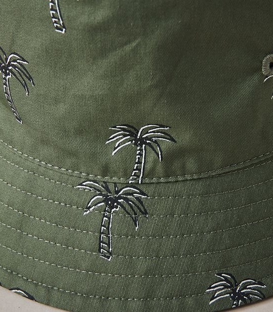 Kids Palm Tree Reversible Bucket Hat