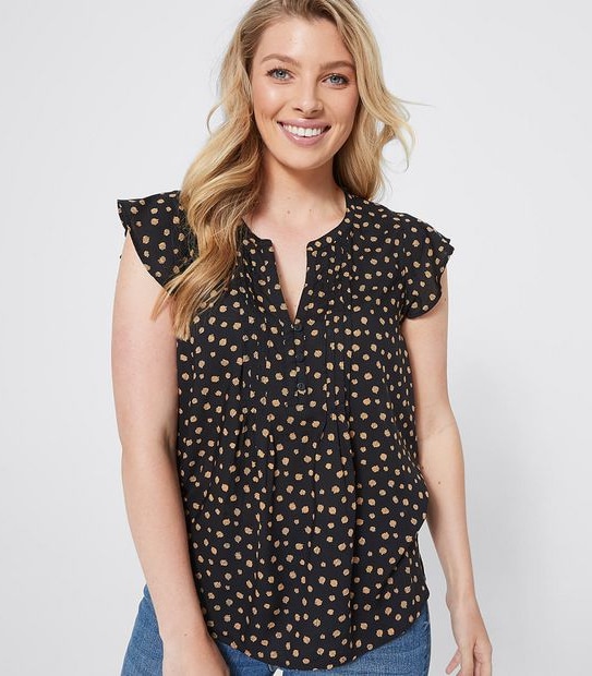 Rosie Printed Peasant Blouse