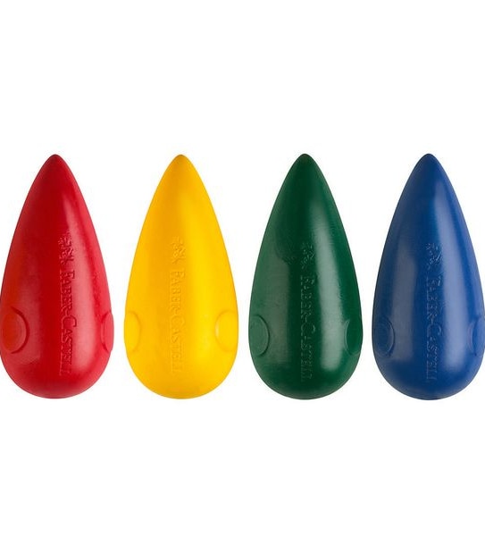 Faber Castell Easy Grasp Bulb Crayons - Pack of 4