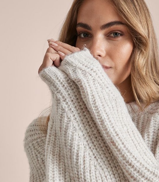Fluffy Crew Neck Jumper