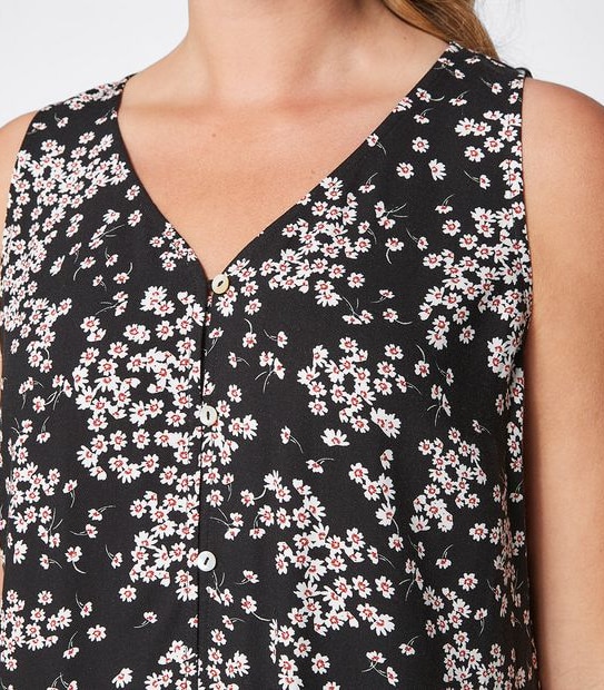 Sleeveless Drop Waist Dress