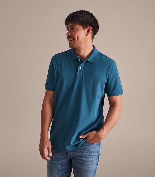 Pique Polo Top