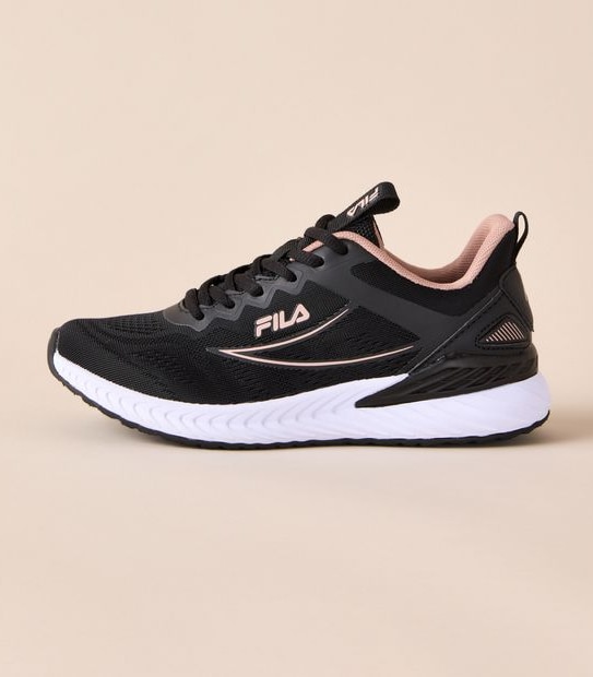 Womens Fila Lazio Sneakers - Black