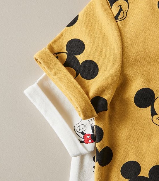 Baby Organic Cotton Disney 2 Pack Romper