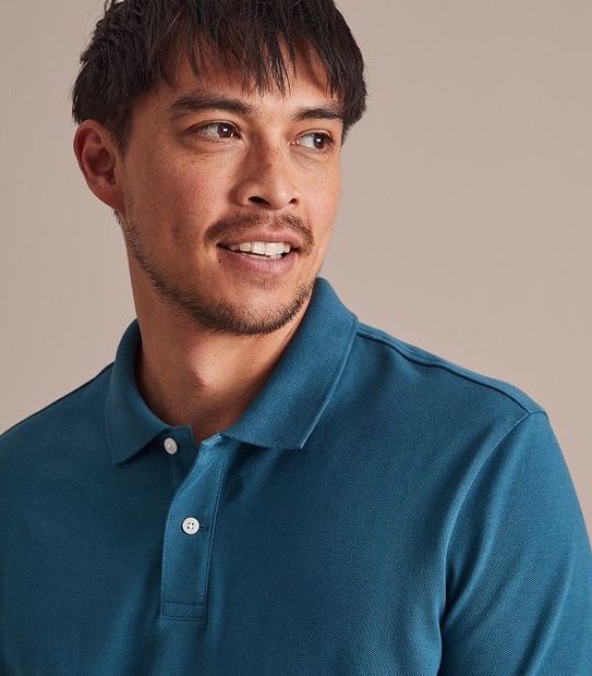 Pique Polo Top