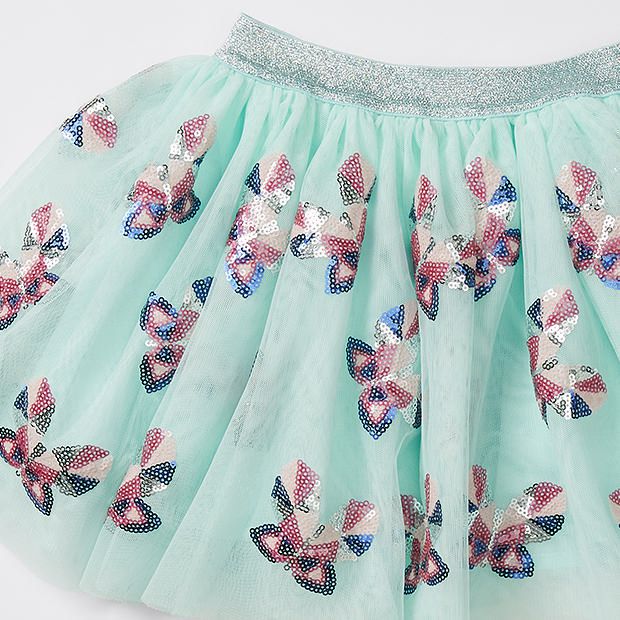 Cute Bell Butterfly Leather Skirt   KF70211