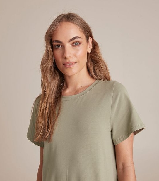 Tiered Jersey Midi Dress