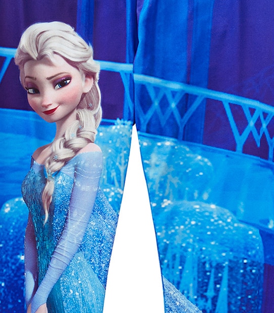 Girls' Frozen Full Length Elsa Print Leggings 3 of 3