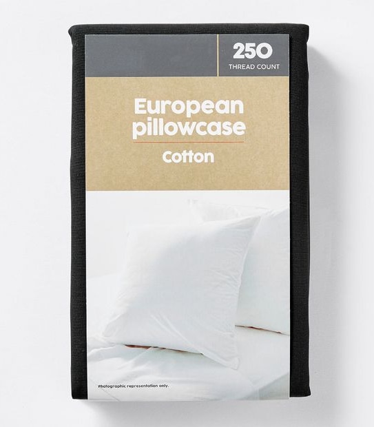 Target 2 Pack 250 Thread Count Cotton European Pillowcases
